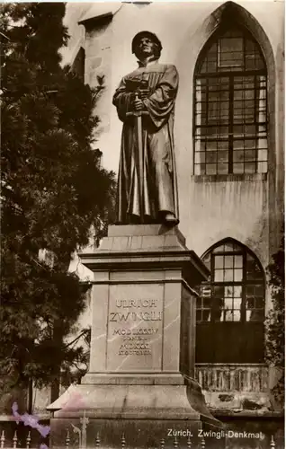 Zürich - Zwingli Denkmal -N7985