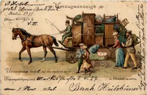 Umzugsanzeige - Kutsche -103814