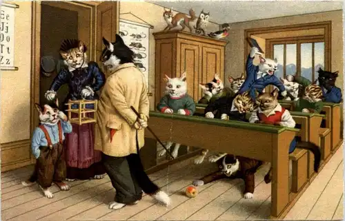 Katzen in der Schule -103322