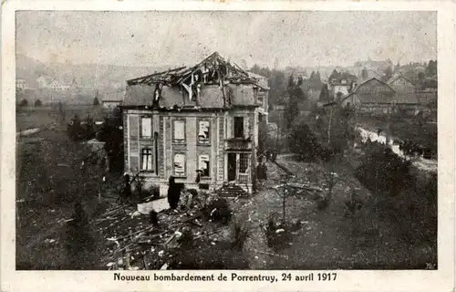Porrentruy - Bambardement 1917 -104098