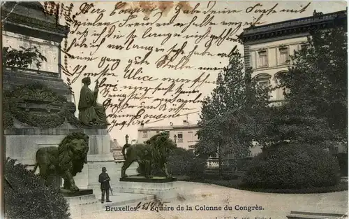 Bruxelles - Square de la colonne du Congres -14530