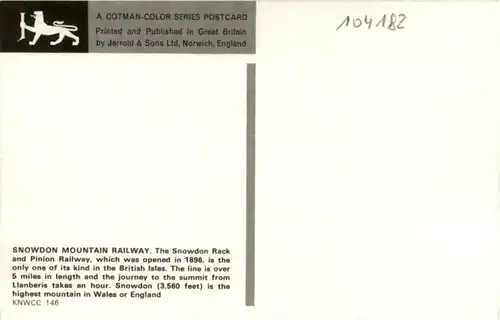 Snowdon Mountain Railway -104182