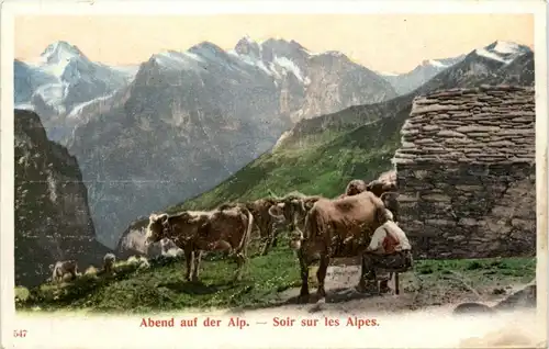 Abend auf der Alp -103524