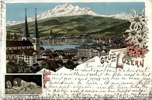 Gruss aus Luzern - Litho -169832