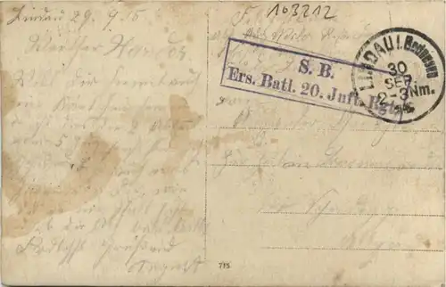 Ers. Batl 20 Inf. Regiment -103212