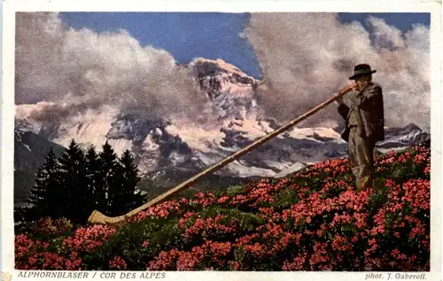 Alphornbläser -103720