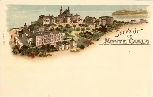 Souvenir de Monte Carlo - Litho -15382