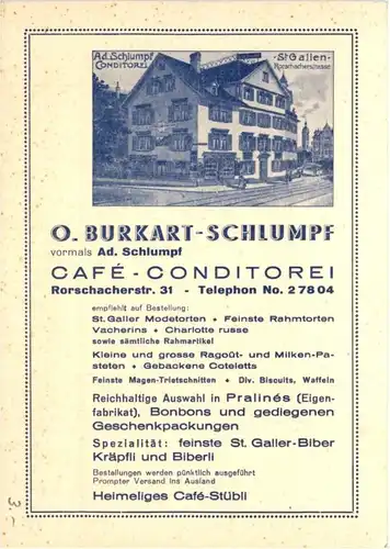 St. Gallen - Cafe Burkart Schlumpf -201196