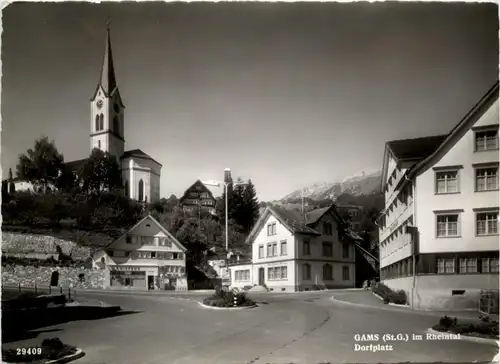 Gams - Dorfplatz -200958