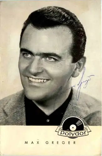 Max Greger mit Autogramm -202524