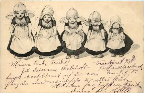 Kinder in Tracht - Holland -203220