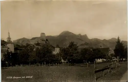 Sargans mit Schloss -200556