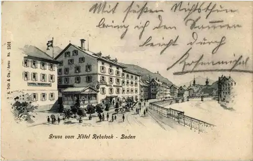 Baden - Gruss vom Hotel Rebstock -173678