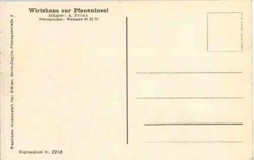 Wannsee - Wirtshaus zur Pfaueninsel -89458