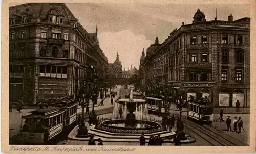 Frankfurt - Kaiserplatz mit Strassenbahn -89598