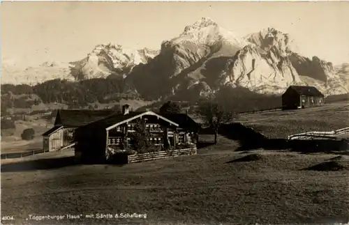 Toggenburger Haus mit Säntis -201550
