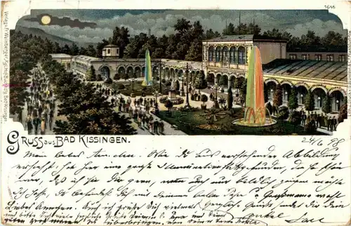 Gruss aus Bad Kissingen - Litho -89228