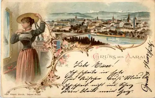 Gruss aus Aarau - Litho -174568