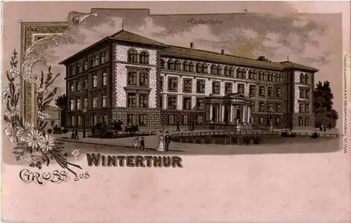 Gruss aus Winterthur - Litho -N2532