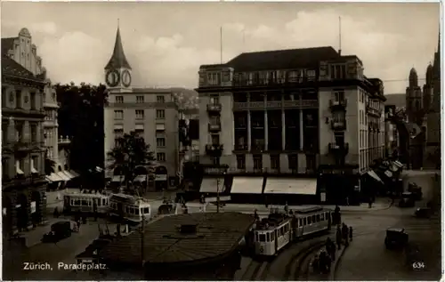 Zürich - Paradeplatz - Tram -204394