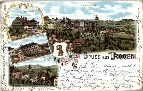 Gruss aus Trogen - Litho -N2702