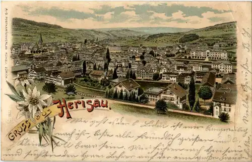 Gruss aus Herisau - Litho -N2828