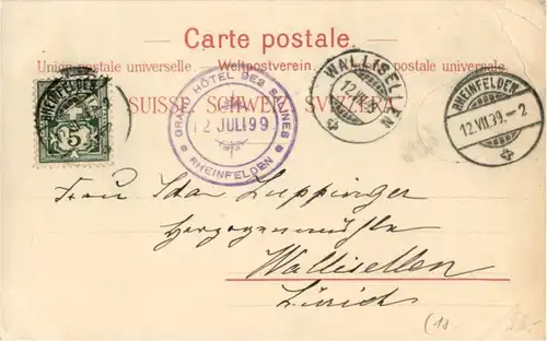 Gruss aus Rheinfelden - Litho -N2882