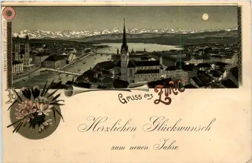 Gruss aus Zürich - Litho -204722