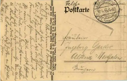 August Hermann Fischer - Heimatklänge - Feldpost -89544