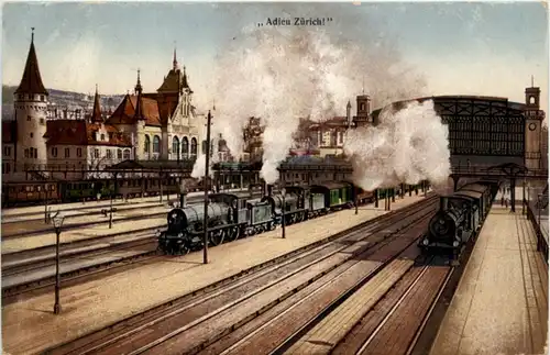 Zürich - Bahnhof - Eisenbahn -204370