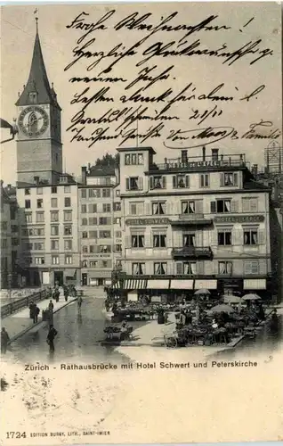 Zürich - Rathausbrücke -204854