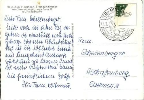 Oberstdorf - Haus Aug. Hartmann -89332