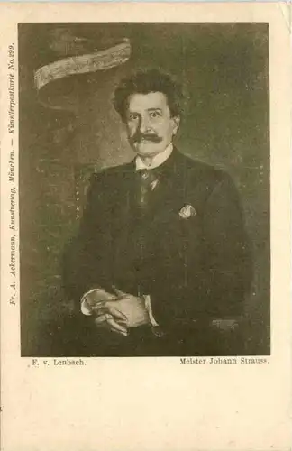 F. v. Lenbach - johann Strauss - Ackermann Kunstverlag -203790