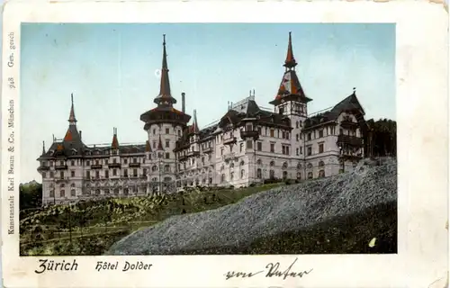 Gruss aus Zürich - Hotel Dolder Kunstanstalt Karl Braun -204450