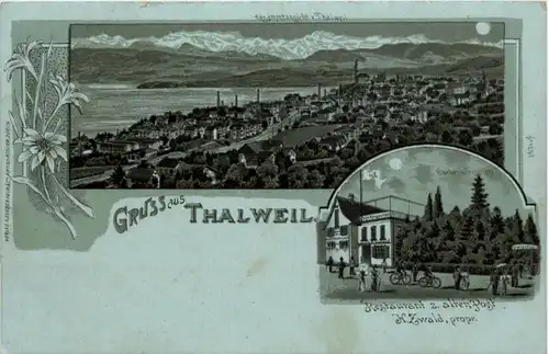 Gruss aus Thalwil - Litho -204642