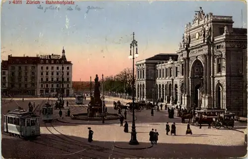 Zürich - Bahnhofplatz - Tram -204750