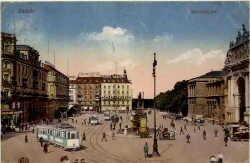 Zürich - Bahnhofplatz - Tram -204414