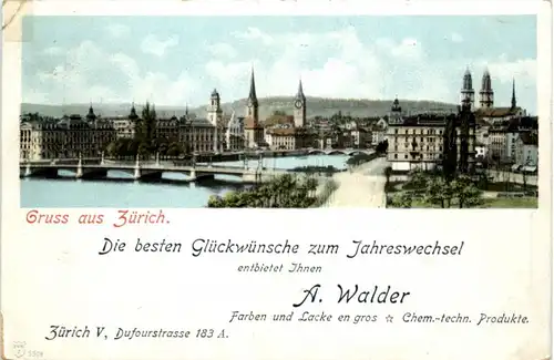 Gruss aus Zürich - Werbekarte -204910