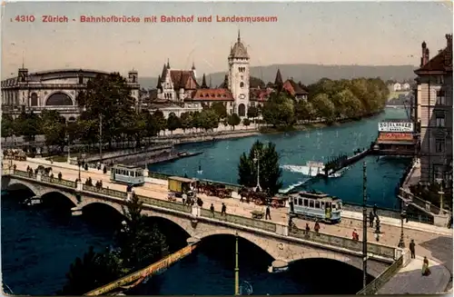 Zürich - Bahnhofbrücke - Tram -204754