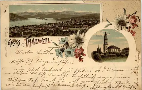 Gruss aus Thalwil - Litho -204648