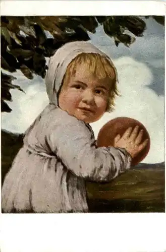 Kind mit dem Ball - Ludw. v. Zumbusch -206640