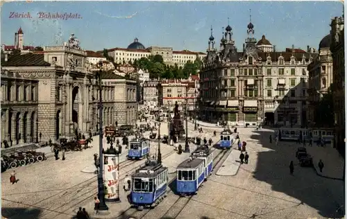 Zürich - Bahnhofplatz - Tram -204756