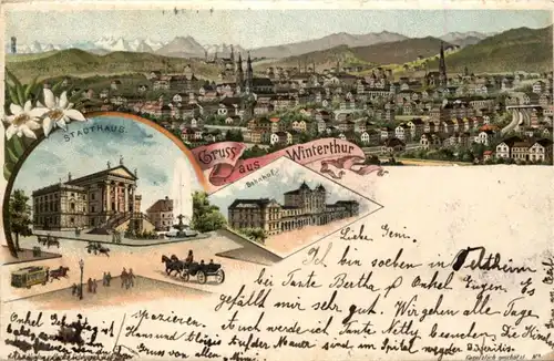 Gruss aus Winterthur - Litho -205068