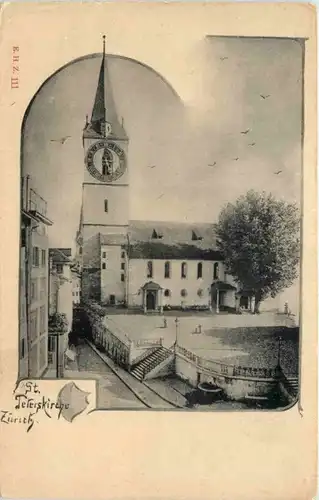 Zürich - St. Peterskirche -204894