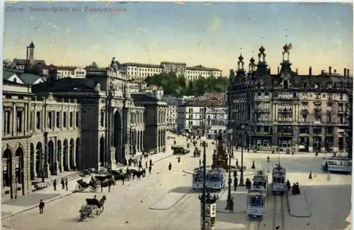 Zürich - Bahnhofplatz tram -204914