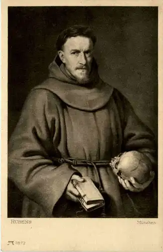 Rubens - Mönch mit totenkopf -205754