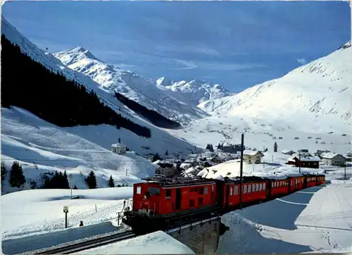 Andermatt mit Furka Oberalp Bahn - Eisenbahn -204104