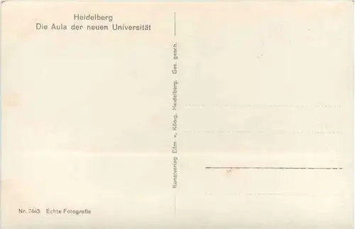 Heidelberg - Aula der neuen Universität -205852