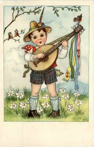 Kind mit Gitarre -206048