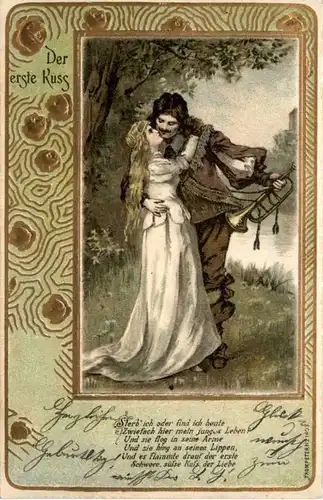 Der erste Kuss - Prägekarte -206648